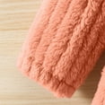 thumbnail image 4 of XXWXYD Kids Girls Hoodie Down Jacket Coat Winter Plush Warm Zipper Up Windproof Pocket Solid Color Long Sleeve Outerwear Parka Thermal Insulated Cold Weather, 4 of 6