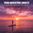 thumbnail image 3 of Rayocon Inflatable Paddle Board for Adults, 10' Stand Up SUP Board, Lightweight All-Around Paddle Board with Non-Slip EVA Deck for Youth & Adults, 3 of 7