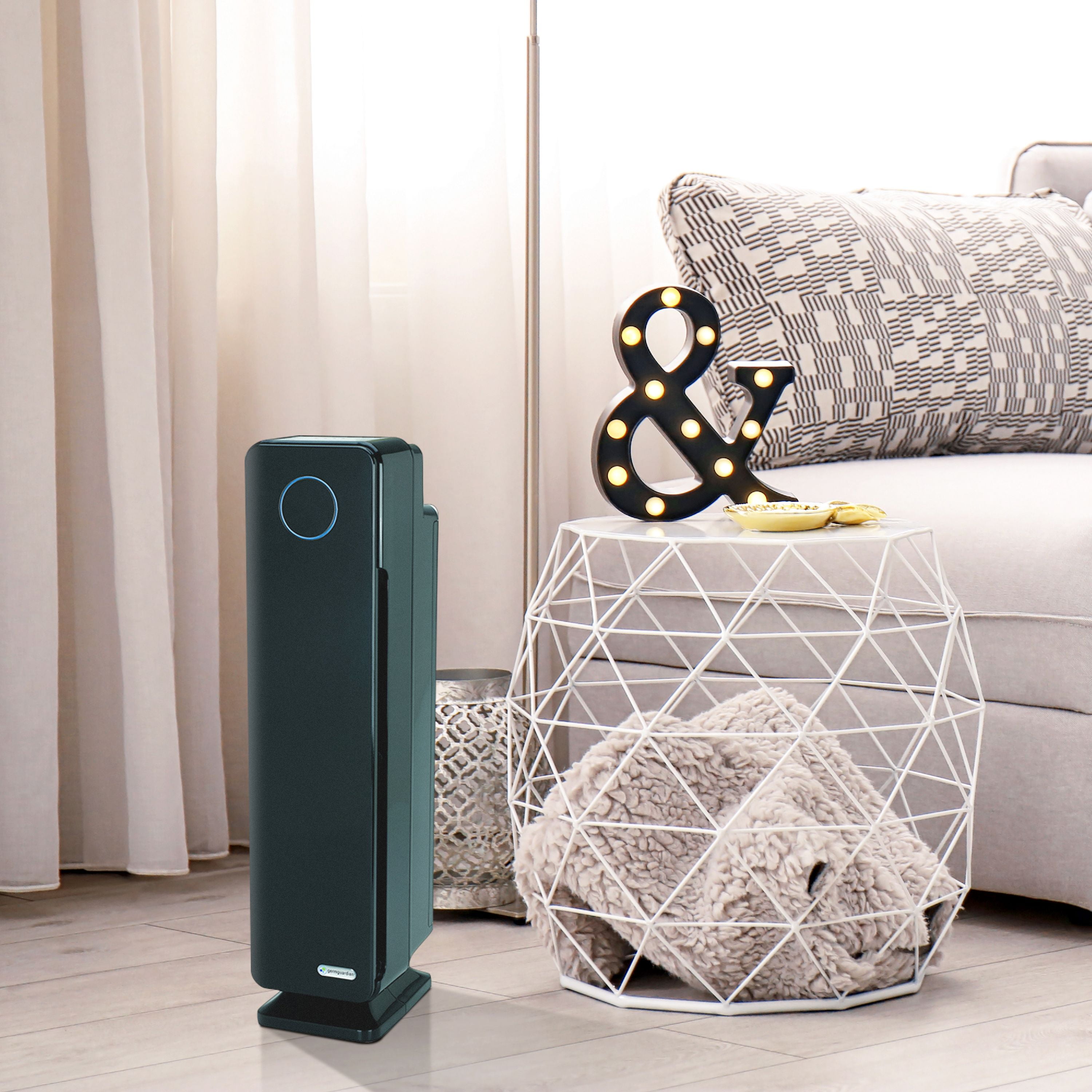 GermGuardian Tower Air Purifier with HEPA Filter UV C Removes Odors Mold 870 Sq. ft. AC5350B