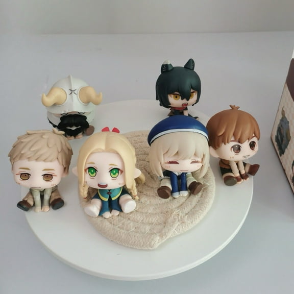 6-Piece Anime Figure Set for Dungeon Meshi - Marcille, Laios, Chilchuck, Senshi Collectibles