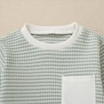 thumbnail image 4 of NOLDARES Baby Toddler Boy Fall Winter Set Outfits 2Pcs Long Sleeve Printed Round Neck T-Shirt Elastic Waist Pants Soft Warm Clothes Size:6-12 M,Green, 4 of 7