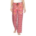 thumbnail image 2 of Goofa Chocolate with Flowing Cream Printed Soft Pajama Pants for Women, Wide Leg Comfy Casual Lounge Yoga Pants-XX-Large, 2 of 9