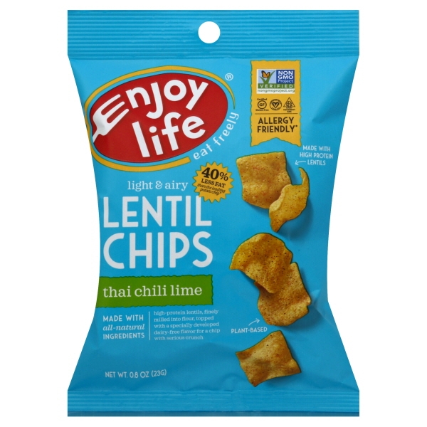 Enjoy Life Lentil Chips Thai Chili Lime, 0.8 OZ