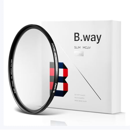 B.Way Camera Lens UV Filters Classic MCUV Ultra-Thin Multi-Layer Coating Waterproof  Oil-Proof Scratch-Resistant Camera Lens Protector Camera Accessories Caliber 37mm
