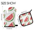 thumbnail image 2 of Yayeee Oven Mitts and Pot Holder Set of 4 Heat Resistant Kitchen Gloves Baking Hot Pad, White Watermelon, 2 of 5