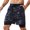 Grey, variant on Mens Swim Trunks with Compresssion Liner Elastic Waist Camouflage Print Board Shorts with Pockets Swim Shorts Beachwear