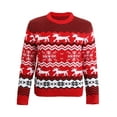 thumbnail image 5 of Gustave Family Matching Christmas Sweater for Women Ugly Xmas Sweaters Holiday Knitted Pullover Reindeer Snowflake Crew Neck Long Sleeve Tops Winter Clothes, 5 of 10