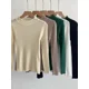 thumbnail image 1 of Mock Neck Clothes Knitted Woman Sweaters Pullovers Autumn Winter Basic Women's Jumper Slim Somen's Sweater Pull Long Sleeve, 1 of 5