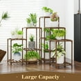 Bamworld Plant Stand Indoor Outdoor Tall 5Tier Corner Plant Shelf 13 Potted Flower Shelves