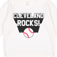 thumbnail image 3 of Inktastic Cleveland Rocks with Baseball Toddler Sweatshirt, 3 of 4