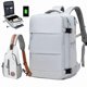 thumbnail image 5 of Multifunctional Travel Backpack, Airline Approved Waterproof Casual Daypack, Carry On 15.6inch Laptop Schoolbag, Backpack With Chest Bag Or Small Bag, 5 of 5