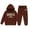Coffee, variant on Tween Girls Outfits Sets Winter Hoodie Joggers Comfy Casual Kids Print Cute Girls Fall Clothes Hot Pink Size 12-13T