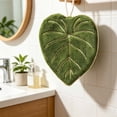 thumbnail image 4 of 1Pcs Leaf Shaped Hanging Kitchen Towels With Hanging Loop Cute Multi-functional Hand Towel Absorbent Easily Drying For Bath/Kitchen/Living Room, 4 of 7
