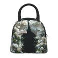 thumbnail image 1 of Balery Floral Angelic White Wings Bolsa de Almuerzo para Mujeres, Caja de Almuerzo, Bolsa de Almuerzo Pequeña Impermeable, Tote de Almuerzo Reutilizable con Gran Capacidad, 1 of 6