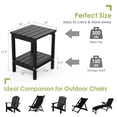 thumbnail image 2 of Mesa lateral para exterior GREENVINES Adirondack 36 x 33 cm, negra, 2 of 8