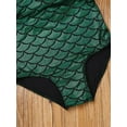 thumbnail image 6 of YiZYiF Kids Girls Glittery Gymnastics Dance Leotard Toddler Little Girls Mermaid Scales Dancewear, 6 of 6