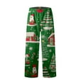 thumbnail image 2 of DHFJKG Womens Fluffy Christmas Pajamas Pants Fuzzy Cartoon Print Sleep Pants Winter Warm Pj Bottoms Loose Fit Elastic Waist Comfort Trousers, 2 of 8