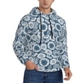 thumbnail image 2 of Uemuo Sunflowers Pattern Men's Hoodie - Casual Pullover Hoodie with Kangaroo Pocket, Stylish Hooded Sweatshirt for Everyday Wear-X-Large, 2 of 7