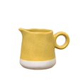 thumbnail image 1 of Yellow Stoneware Milk Pitcher With Handle Multi-Use Ceramic Sauce Pot Gravy Boat, 1 of 5