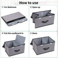 thumbnail image 6 of DIMJ Foldable Fabric Wardrobe Storage Bins Set - Stackable, with Handles and Dividers, 6 of 7