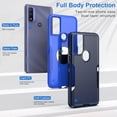thumbnail image 2 of for Moto G Play 2023 Case, [Shockproof] [Dropproof] [Tempered Glass Screen Protector],Heavy Duty Protection Phone Case Cover for Motorola G Play 2023 (Navy DarkBlue), 2 of 7