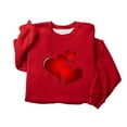 thumbnail image 5 of Cute Sweatshirts for Women Heart Graphic Long Sleeve Love Tee Shirts Y2K Casual Crewneck Drop Shoulder Holiday Pullover Streetwear Trendy Outfits, 5 of 6