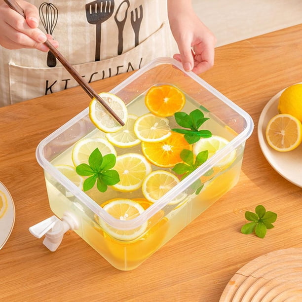 Hervidores de agua fríos portátiles con grifo botella de limonada Universal recipiente duradero dispensador de bebidas jarra fresca Hugtrwg Para estrenar