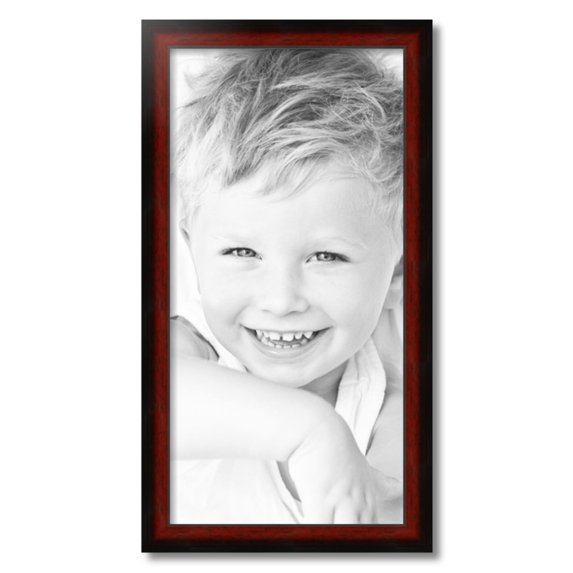 ArtToFrames 14x28" Matte mahogany Diploma Picture Frame, Brown Wood Poster Frame, with Regular Acrylic and 2 (FBPL-5108)