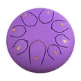 thumbnail image 3 of Instrumentos Percusión Tambor Handpan Lengua Acero 6 Pulgadas Y 8 Notas () Púrpura, 3 of 3
