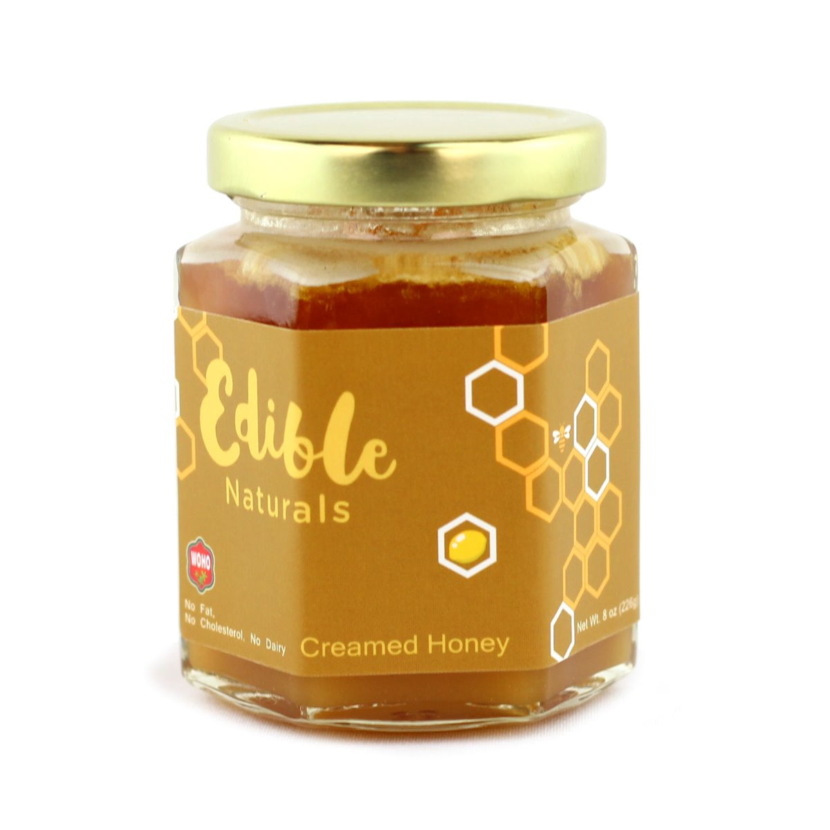 WOHO 100 Pure Creamed Raw Honey with Lemon 8oz (226g)
