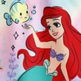 thumbnail image 4 of Disney Princess Girls 2 Pcs Ariel Graphic Sleeveless Tee with Leggings Bike Shorts Summer Outfits Sets Toddler Kids 4-5T, 4 of 11