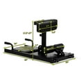 thumbnail image 3 of Squat Fitness Equipment, Multifunctional Workout Machine, Adjustable Height Squat Trainer with Non-Slip Handles and Foot Pads, Sturdy Steel Construction, Wheels for Easy Transport, 3 of 9