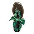 thumbnail image 4 of INC Womens Green Scarf Tie Brooch Slip Resistant Embellished Malana Round Toe Lace-Up Thong Sandals Shoes 5 M, 4 of 4