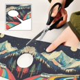 thumbnail image 6 of Yayeee Faucet Mat for Kitchen Sink 30" Diatomite Long Splash Guard Pad, Evening Mountain Road, 6 of 7