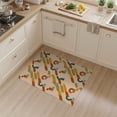 thumbnail image 2 of ODIKA 3'x5' Earthy Multicolor Geometric Pathway Washable Throw Rug Abstract Mid-Century Modern Design for Entryway, Kitchen, Mudroom, Stain Resistant, Low Profile, Non-Slip, 2 of 7