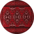 thumbnail image 1 of Ahgly Company Indoor Round Persian Red Traditional Area Rugs, 5' Round, 1 of 4