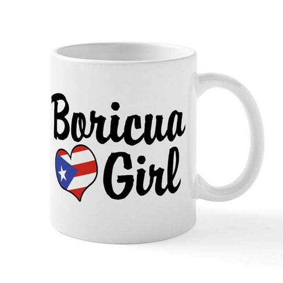 CafePress - Boricua Girl Mug - 11 oz Ceramic Mug - Novelty Coffee Tea Cup