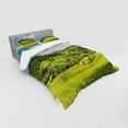thumbnail image 3 of Ambesonne Landscape Bedding Set 3 Pcs, Tuscany Italy Farms, Twin, Sky Blue Apple Green, 3 of 3