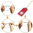 thumbnail image 5 of 100pcs Christmas Locket Rope Christmas Tree Christmas Ball Tag Tool Accessories Bullets Gold, 5 of 5