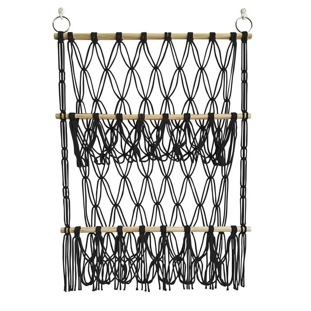 ZheElen Nordic Style Hanging Toy Organizer Safe And net hammock, made Soft Allowing For Easy And Neat