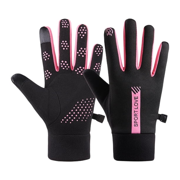 Guantes de invierno, calentadoras de manos para actividades al aire libre, motociclismo y ciclismo Las mujeres se deslizan