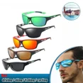 thumbnail image 2 of Gafas de sol deportivas vintage para hombre, gafas hipster polarizadas con protección UV400 para senderismo, lentes de sol para hombre, lentes Polaroid, 2 of 2
