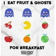 thumbnail image 2 of PACMAN Fruit and Ghosts for Breakfast Zip Up Hoodie Men's Women's Brisco Brands L, 2 of 6