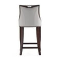 thumbnail image 6 of Manhattan Comfort Emperor 27" Faux Leather Counter Stool in Light Gray, 6 of 11