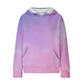 thumbnail image 4 of YunPes Girls Sweatshirt Winter Tie Dye Retro Print Sweatshirt Long Sleeve Comfortable Cute Sweatshirt Brand Hoodies, 4 of 7