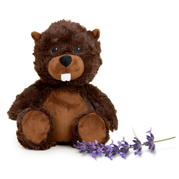 Peluche Warmies Beaver, pesado para microondas, 33 cm, 0,7 kg