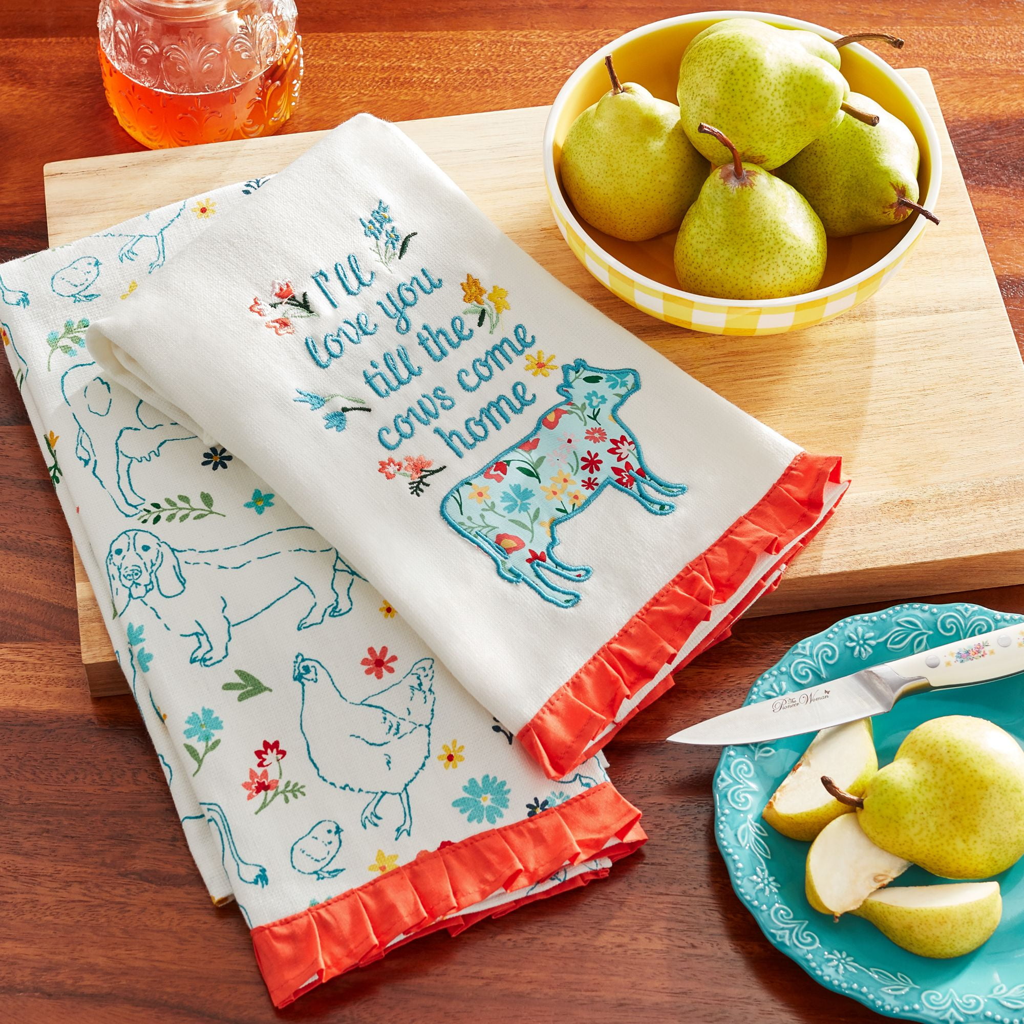 The Pioneer Woman Spicy Cowgirl Kitchen Towel Set-3 Pieces
