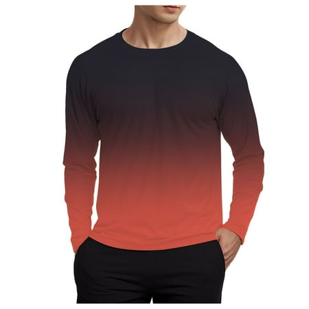 BOBOGOJP Men s Sun Protection Shirts UV SPF 50+ Long Sleeve Rash Guard Fishing Running Quick Dry Lightweight (Red XXL)