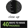 thumbnail image 4 of Inspirational Office Canvas Wall Art Motivational Positive Entrepreneur Quotes 40 Ways to Make Progress Painting Artwork Library Classroom Wall Decor Frame Ready to Hang12x18, 4 of 6