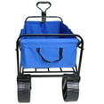 thumbnail image 2 of CoSoTower Folding Wagon Garden Shopping Beach Cart (Blue), 2 of 9
